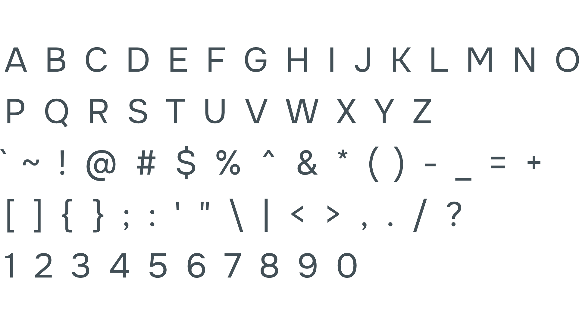 linksec - Secondary Typeface